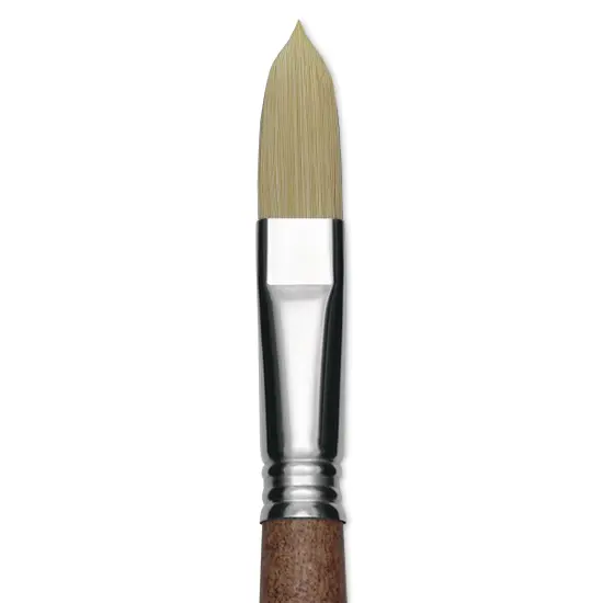 Escoda Futura Synthetic Bristle Brush - Series 5418, Long Filbert, Size 16, Long Handle {1}