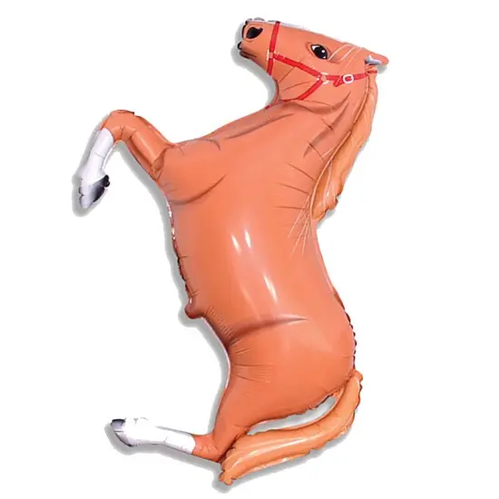 42" Brown Horse Foil Balloon Horse Party Decoration {3}