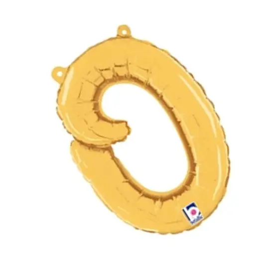 Betallic&reg; 14 inch Script Letter O Gold Air Fill Only {5}