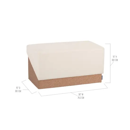 Seville Classics The Vineyard Collection Cork Storage Trunk Cream {6}