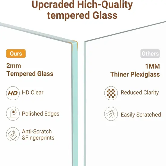 6x10 Picture Frame Gold Set of 1- Photo Frame for Wall Tabletop & Wall Decoration - Wall Mounting Horizontally or Vertically - Tempered Glass {3}