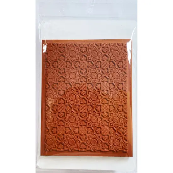 Deep Red Stamps Nordic Folk Pattern Rubber Cling Stamp {4}