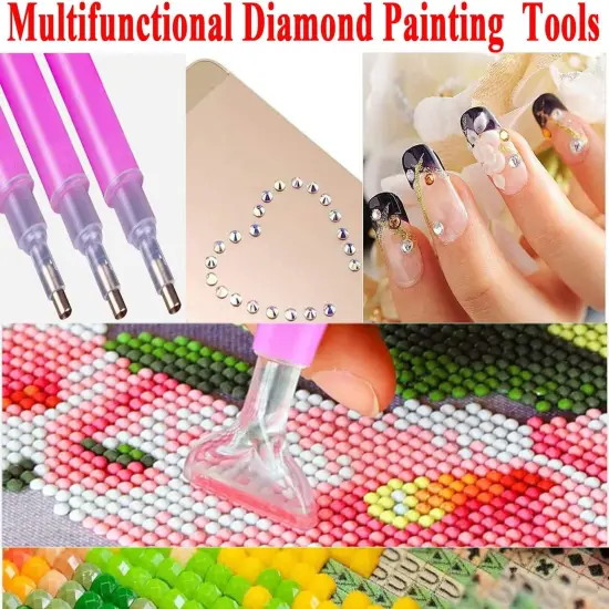Diamond Painting Accessories & Art Tool Supplies-60PCS Diamond Painting Glue Clay-DIY Embroidery Wax Tacky Kit-Glue Dot Clay Paint Pen for Craft 5D Cross {2}