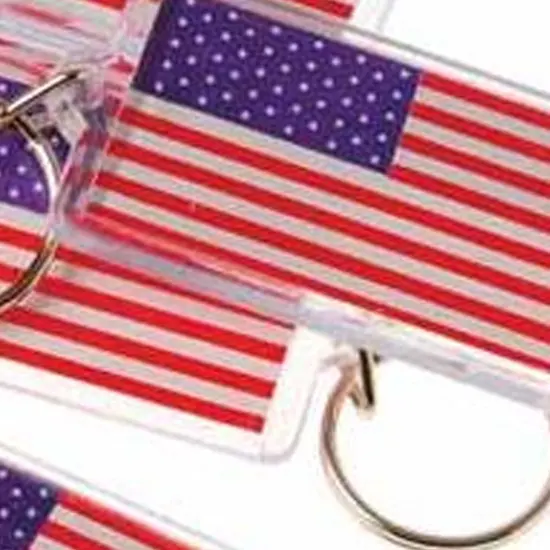 U.S. Flag Keychain Include 12 Units {3}