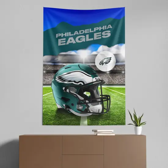 Philadelphia Eagles NFL Midfield Wall Hanging Tapestry 40 x 57 inches {5}