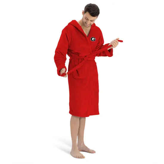 Georgia Bulldogs NCAA Hooded Silk Touch Bath Robe 26&times;47 Inches {4}
