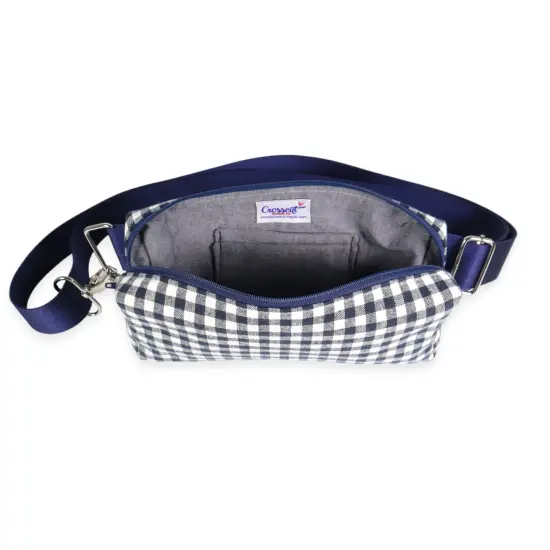 Crosscut Sewing Co.&reg; Belt Bag Sewing Project Kit - Beginner Friendly DIY Sewing Kit Gingham {4}