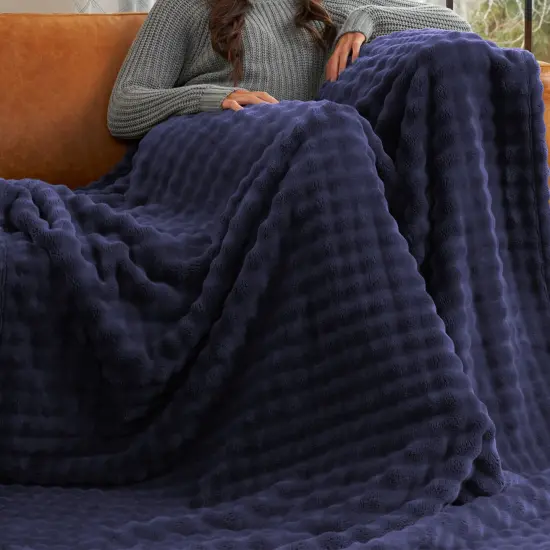 Ultra Soft Velvet Throw Blanket Patriot Blue 60X70 Inches {1}