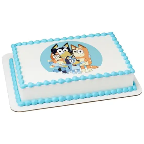 Bluey Day Edible Cake Topper Icing Image for 1/4 Sheet Cake or Larger {1}