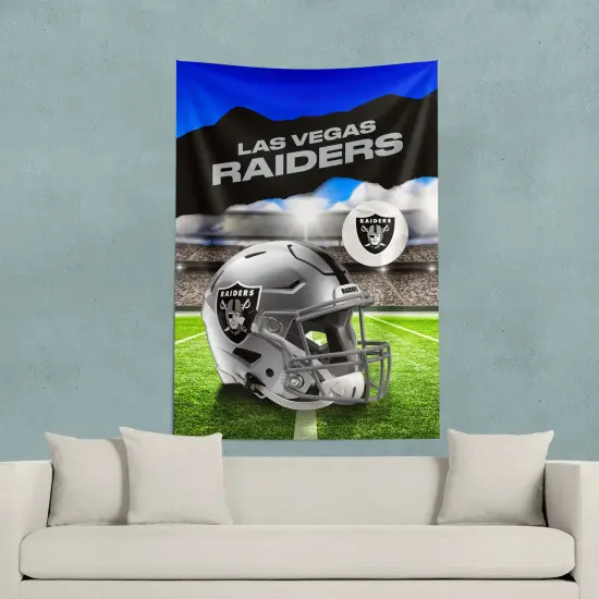 Las Vegas Raiders NFL Midfield Wall Hanging Tapestry 40 x 57 inches {3}