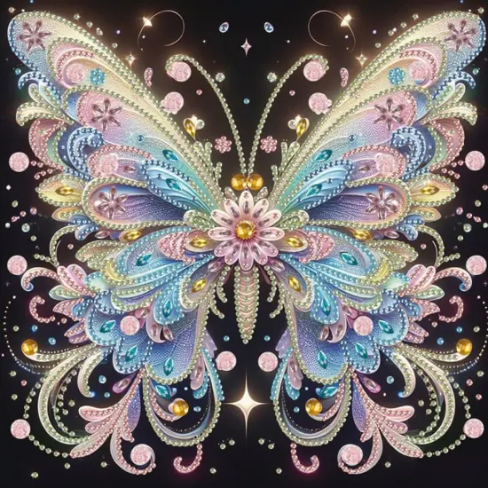 Butterfly Diamond Painting Kits for Adults, 5D Special Shape Diamond Art Kits for Beginners, Crystal Rhinestones Diamond Painting for Home Wall Decoration, 12&times;12 Inch {1}