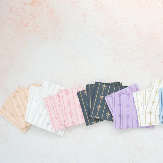 SWEET PEACH SIGNATURE BOW SMALL NAPKINS {5}