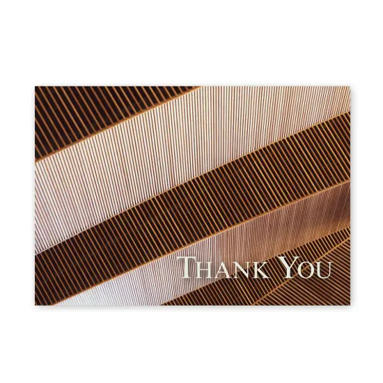 Great Papers! Bold Copper Thank You Note Card and White Envelope, 4.875" x 3.375", 24 count {1}