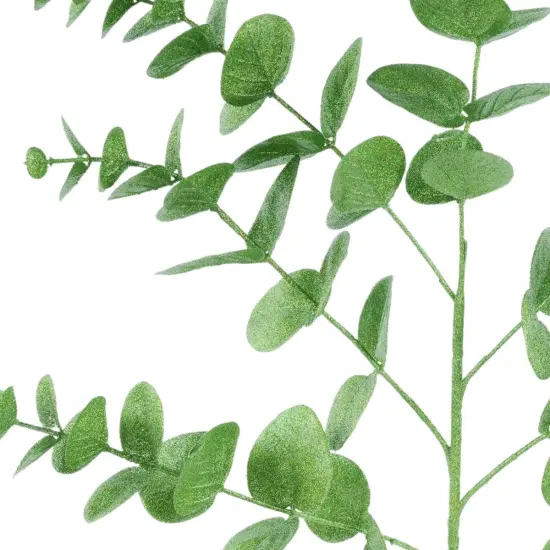 24" Glitter Eucalyptus Spray: Lime Green {2}