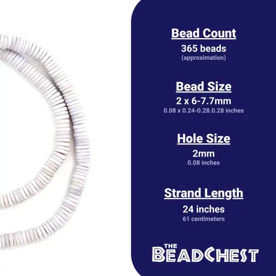 The Bead Chest Pastel Purple Bone Button Beads 6mm Nepal Disk Large Hole 24 Inch Strand {4}