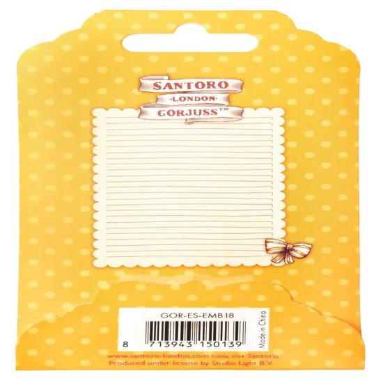 Studio Light Gorjuss Essentials Embossing Folder-Nr. 18, Stripes {3}