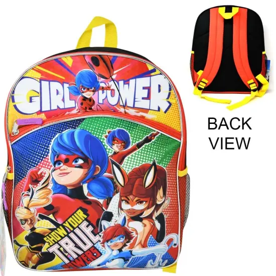 Disney Miraculous Girl Power Ladybug 16" Backpack, Show Your True Power for Girls {6}