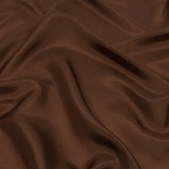 1 Yard Chocolate China Silk Habotai Silk Premium Lightweight Fabric 44 Inches Width {1}