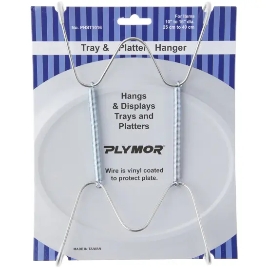 Plymor Stainless Steel Wall Mountable Tray and Platter Hanger, 8.25" H x 4.75" W x 0.875" D (For Trays or Platters 10" - 16") {1}