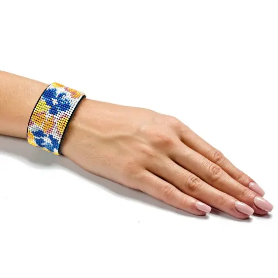 Bead embroidery kit on artificial leather FLBB-101 {4}