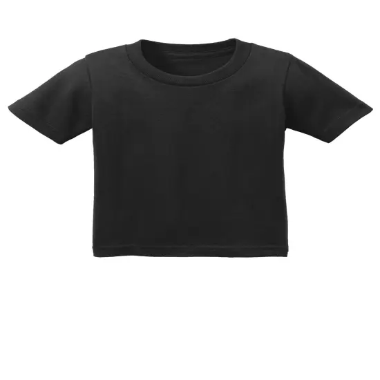 Port & Company&reg; Infant Core Cotton Tee Jet Black {2}