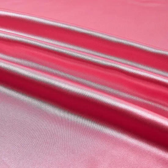 1 Yard Candy Pink Bridal Satin Fabric 60&Prime; Wide {1}