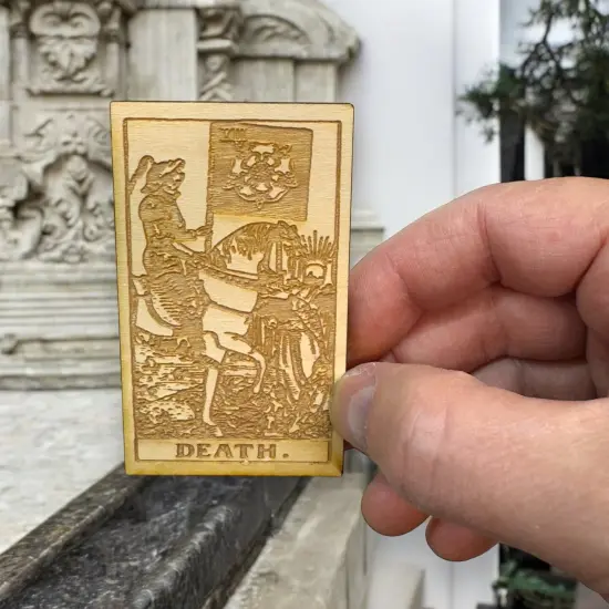 Tarot Deck Wood Cards - Set of 78 - Raw Wood 2x3in each {5}