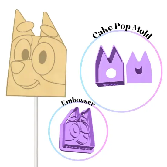 Blue Heeler CakePop Mold {7}