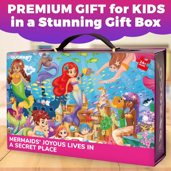2x3 FT Giant Floor Puzzles for Kids Ages 4-6 | Mermaids {2}