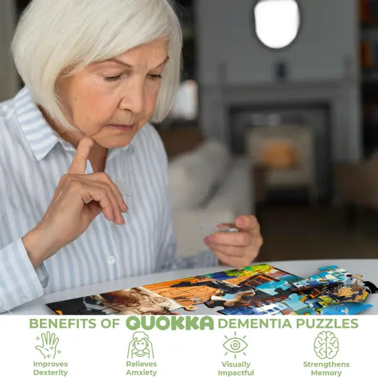100 Pcs Dementia Puzzles for Elderly | 3 Alzheimers with Animals {5}