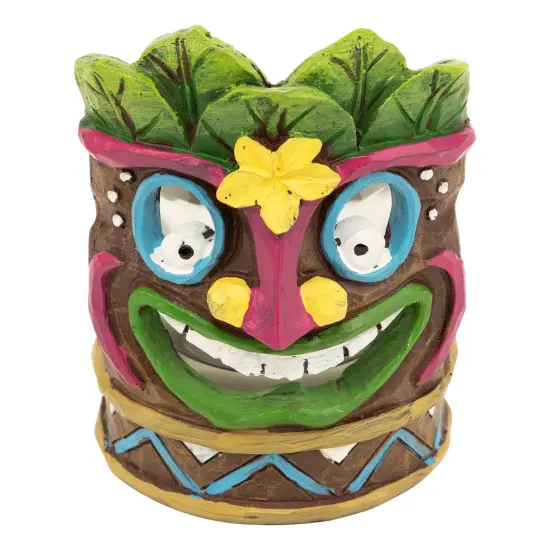Northlight Tropical Tiki Mask Tea Light Candle Holder - 4.5" Multi {5}