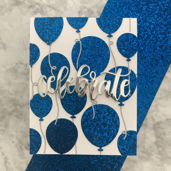 ROYAL BLUE Sequin Glitter Cardstock - Encore Paper {3}