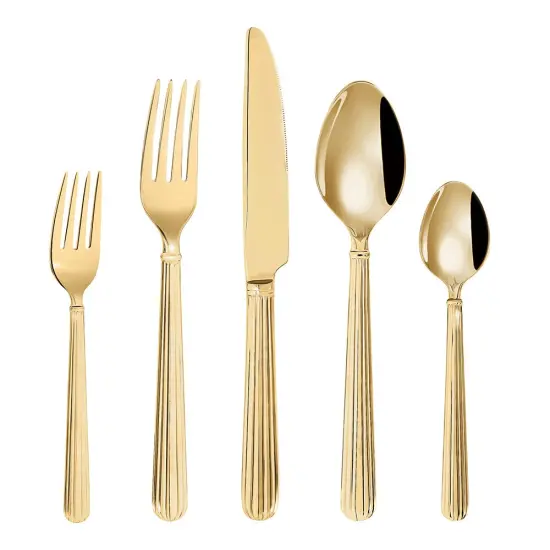 Stainless Steel Flatware Set Silver {3}