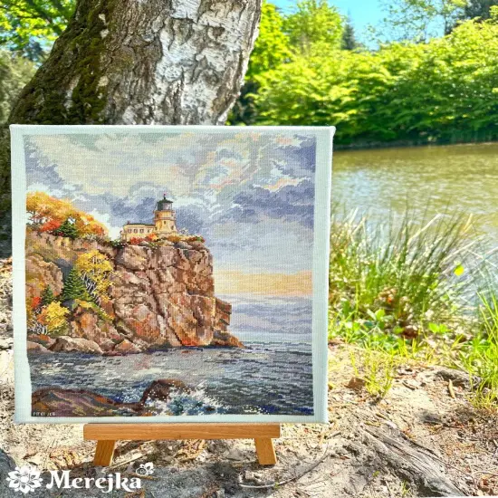 Split Rock Lighthouse K-231 Counted Cross-Stitch Kit {5}