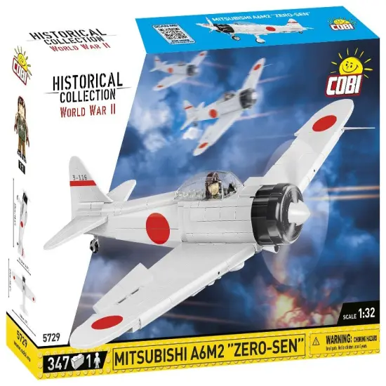COBI Historical Collection World War II Mitsubishi A6M2 "ZERO-SEN" Plane {1}