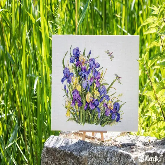 Irises K-122A Counted Cross-Stitch Kit {2}