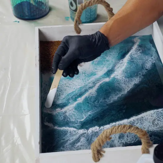 Green Ocean Resin Kit {9}