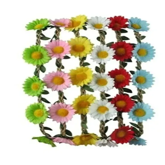 Kitcheniva 12 Pcs Multi-Color Boho Flower Floral Hairband {2}