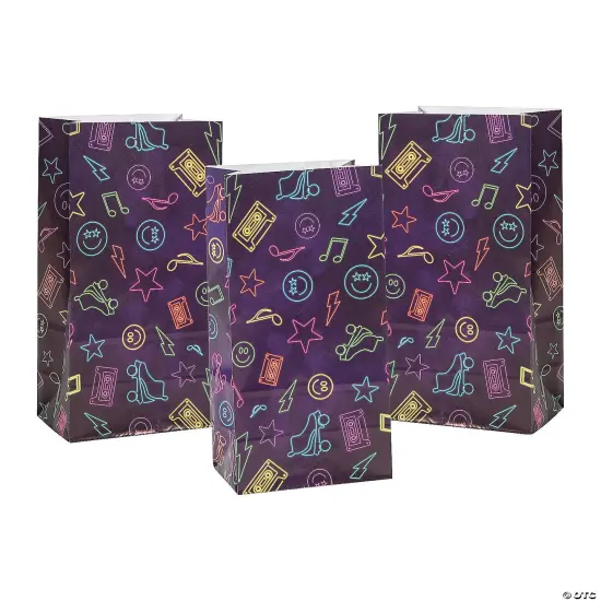 Retro Vibes Treat Bags - 12 Pc. {2}