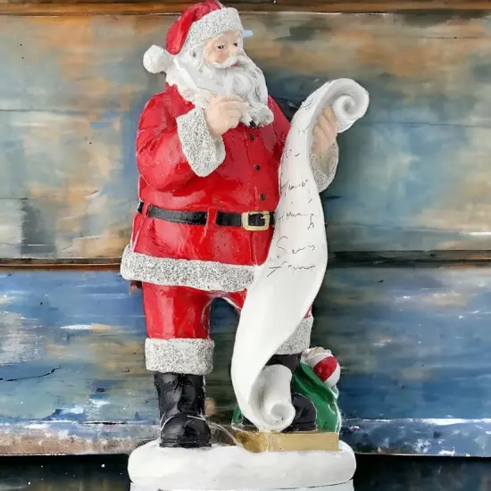 10" Santa Checking His List Twice {2}