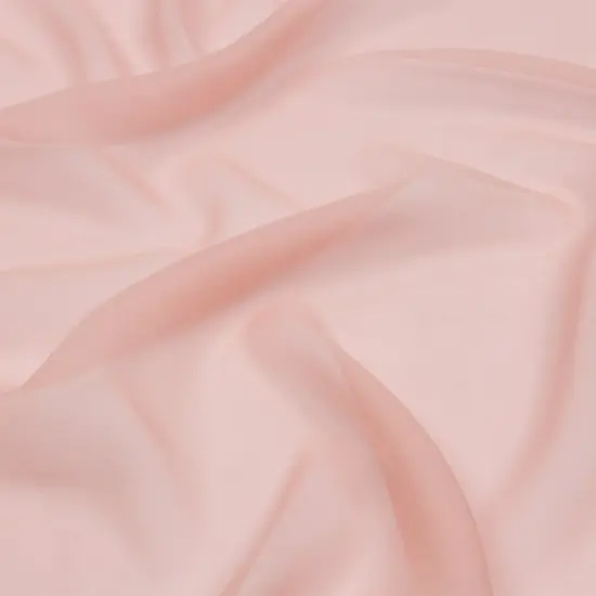 1 Yard Blush Pink Silk Chiffon Fabric for Scarves Dresses Overlays and Ruffles, 44 Inches Width {1}