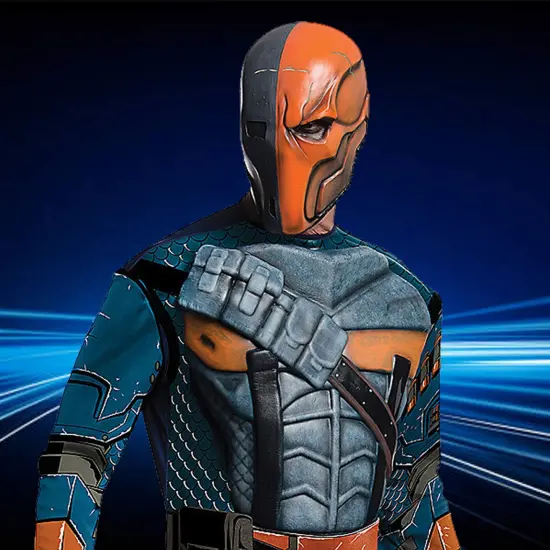 Men&rsquo;s Batman Arkham Deathstroke Cosplay Costume &ndash; Premium Armor Suit {4}