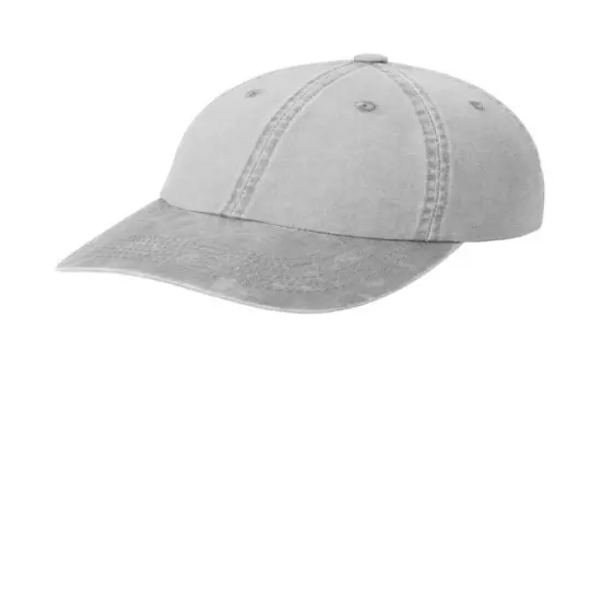 Port Authority&reg; Garment Washed Cap, Unstructured Low Profile Cotton Twill Hat with Adjustable Buckle Closure Khaki {6}