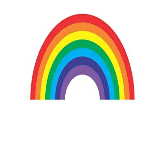 Cartoon Rainbow Bright Birthday Edible Cake Cupcake Topper for 8 inch round cake or larger {1}