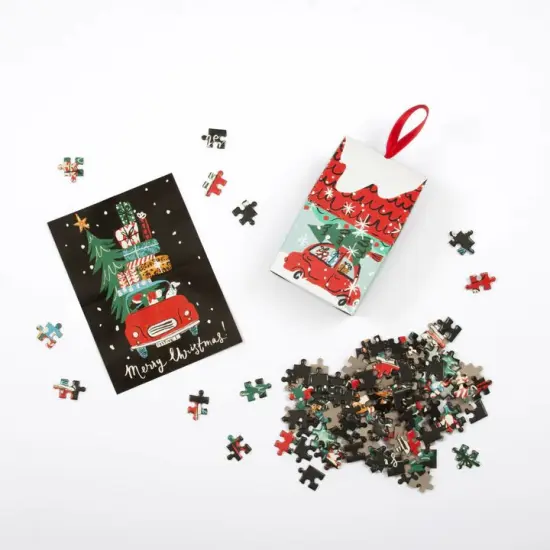 CHRISTMAS CAR PUZZLE ORNAMENT {4}