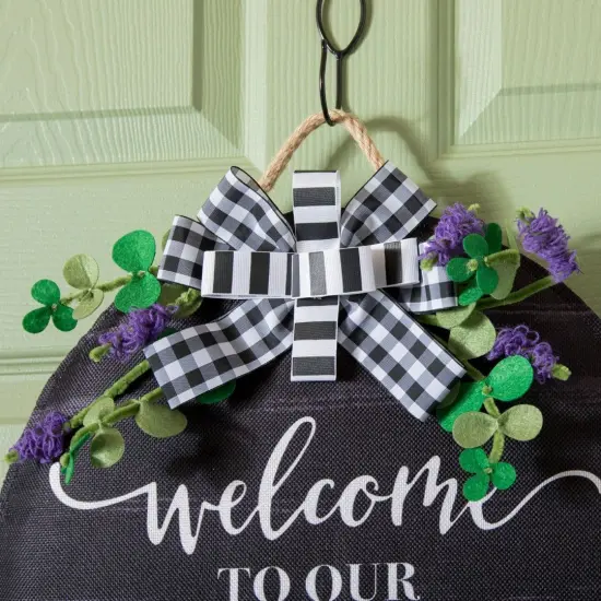 Spring Eucalyptus Welcome Door Decoration {3}