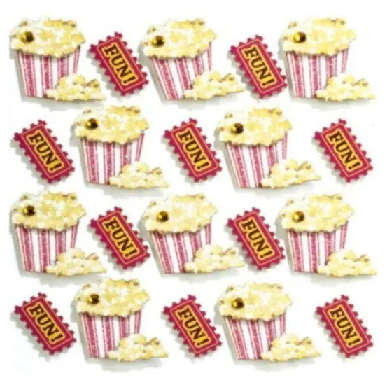 Jolee's Boutique Popcorn Repeats Dimensional Glittered Stickers {1}