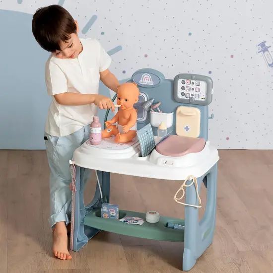 Smoby: Baby Childcare Center - Pastel - 24 Medical Toy Accessories, Pediatrician Doctor Roleplay, Doll Care, Interactive Pretend Play Set, Kids Age 3+ {5}
