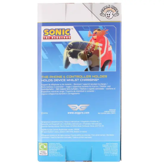 Exquisite Gaming: Sonic The Hedgehog: Dr. Eggman - Cable Guys Original Controller & Phone Holder, Collectible Device Stand, Officially Licensed Figure {6}