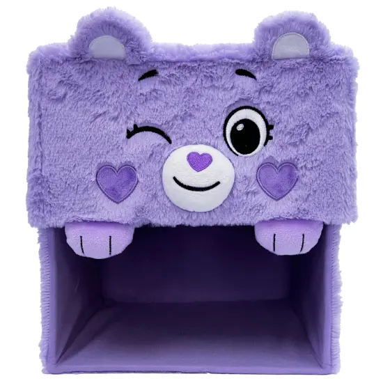 Care Bears: Storables 10" Box - Share Bear - Purple Character Themed Bin, Fabric Storage Container, Opening Top Lid, Holds Toys Books & More, Licensed {5}